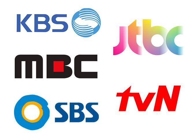 KBS, MBC, SBS, JTBC, tvN